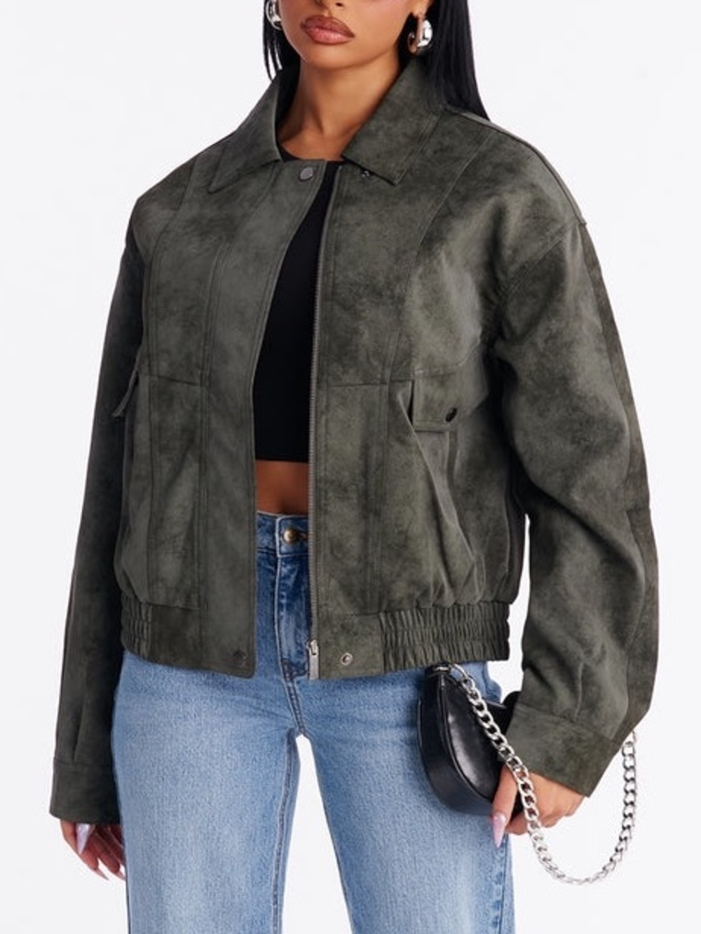 Faux Leather Jacket